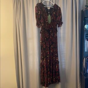 FARM Rio Butterfly sky maxi dress